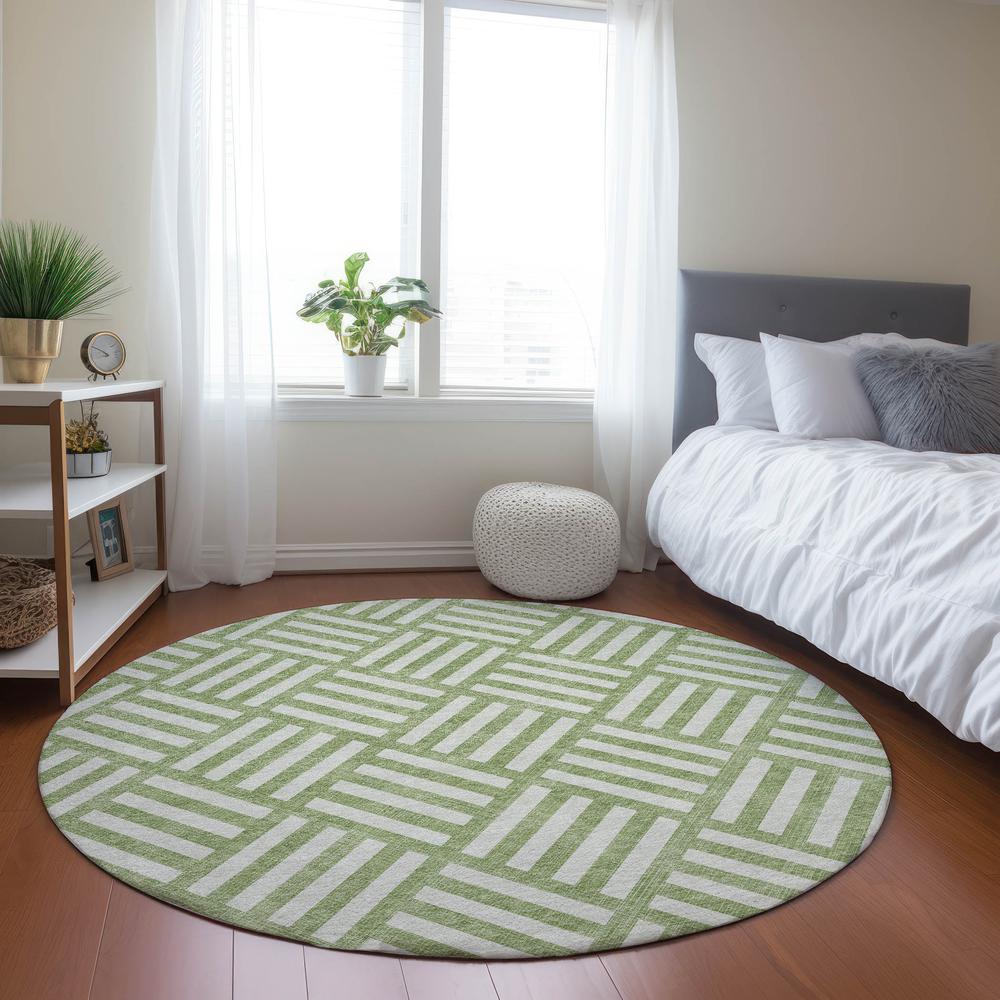 Chantille ACN620 Green 8' x 8' Rug. Picture 6