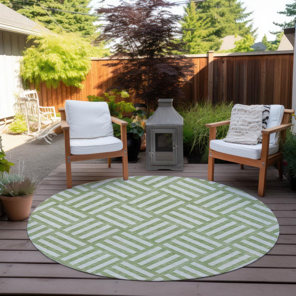 Chantille ACN620 Green 8' x 8' Rug. Picture 7