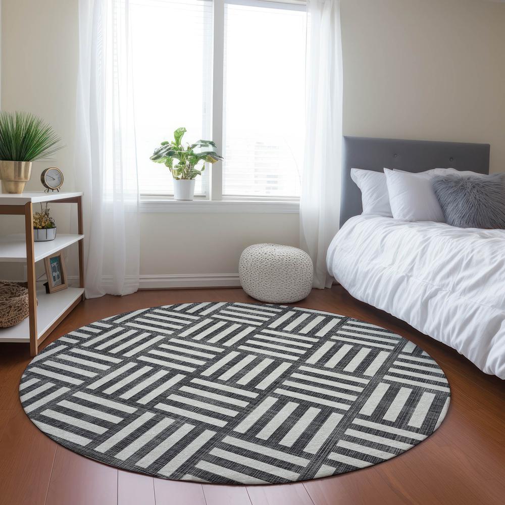 Chantille ACN620 Black 8' x 8' Rug. Picture 6