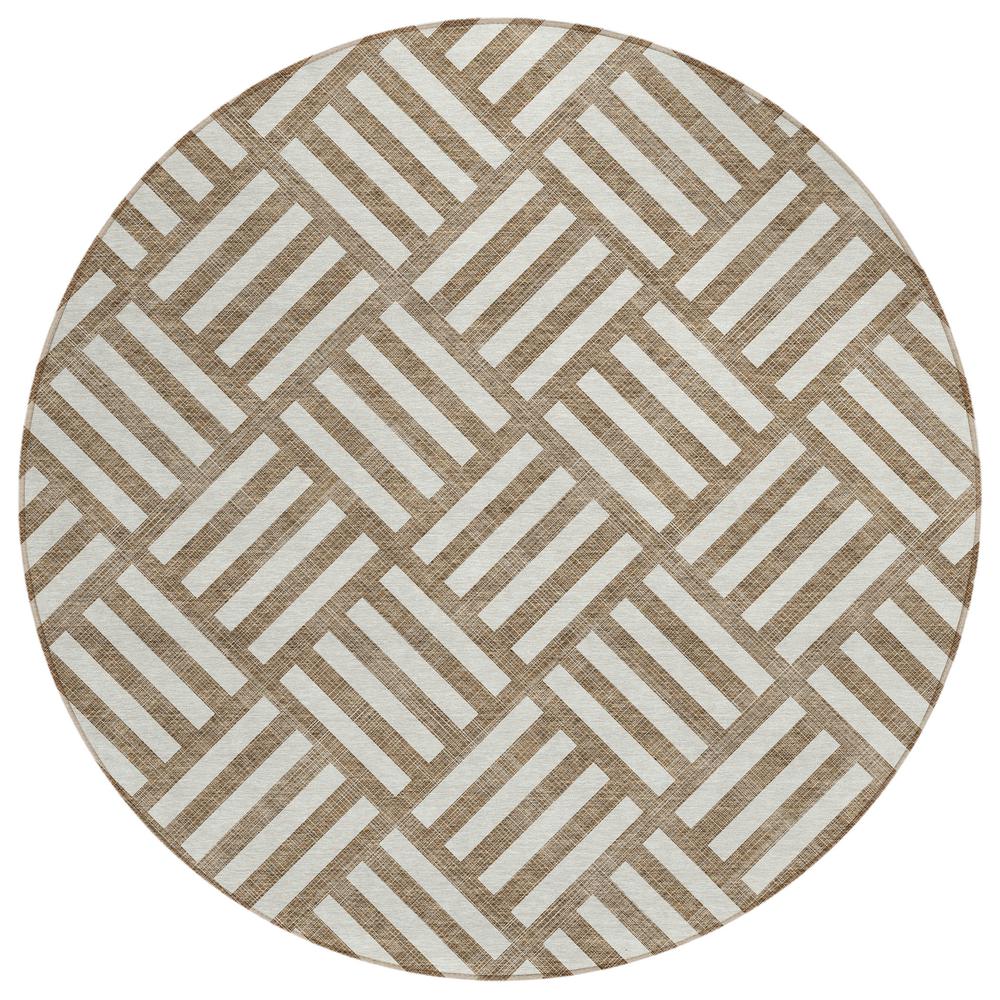 Chantille ACN620 Brown 8' x 8' Rug. Picture 1