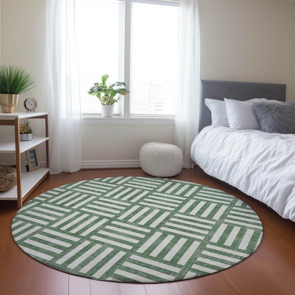 Chantille ACN620 Green 8' x 8' Rug. Picture 7