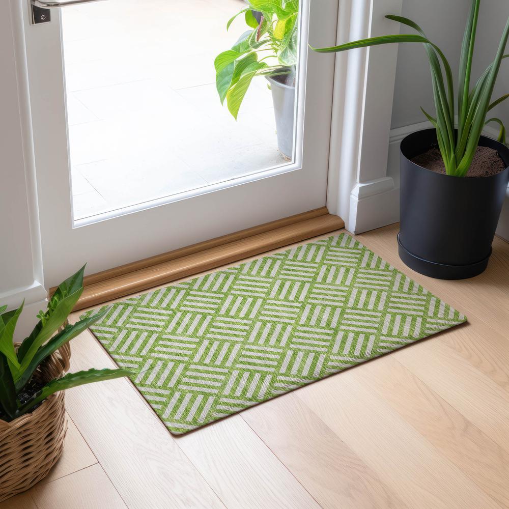 Chantille ACN620 Green 1'8" x 2'6" Rug. Picture 6