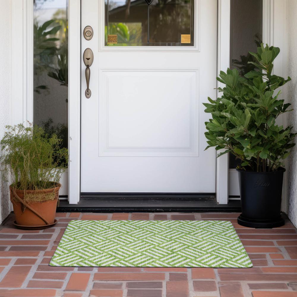Chantille ACN620 Green 1'8" x 2'6" Rug. Picture 7