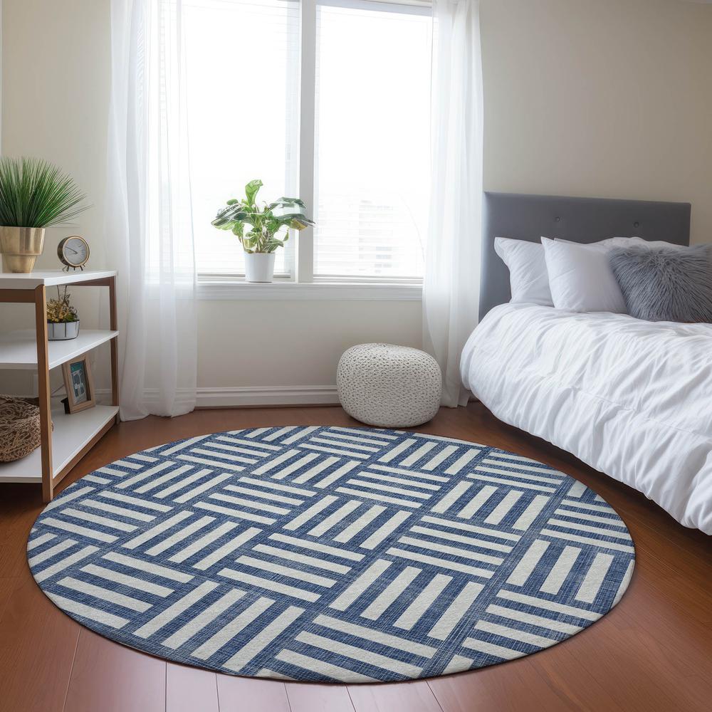 Chantille ACN620 Blue 8' x 8' Rug. Picture 6