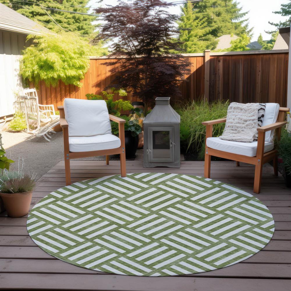 Chantille ACN620 Green 8' x 8' Rug. Picture 7