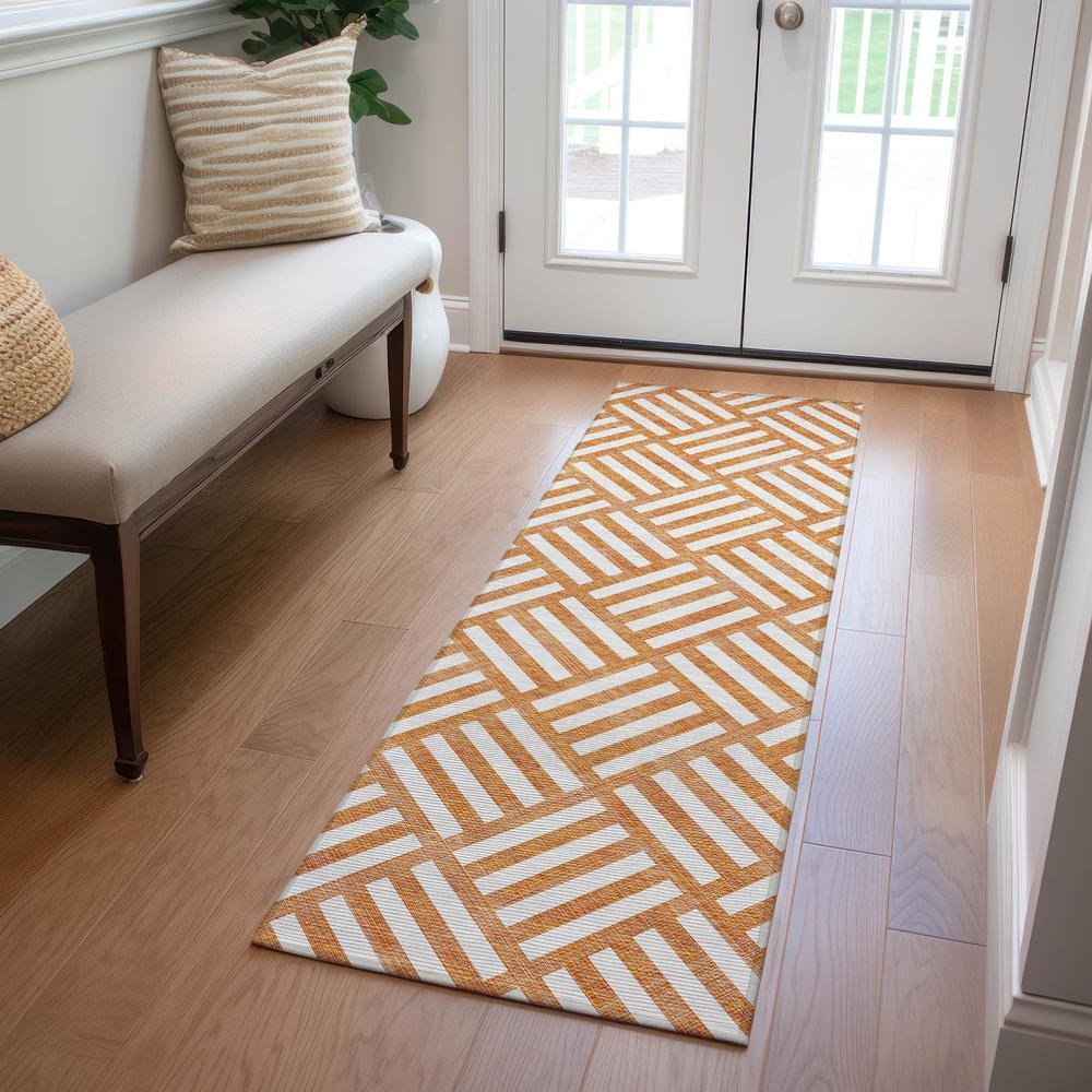 Chantille ACN620 Orange 2'3" x 7'6" Rug. Picture 7