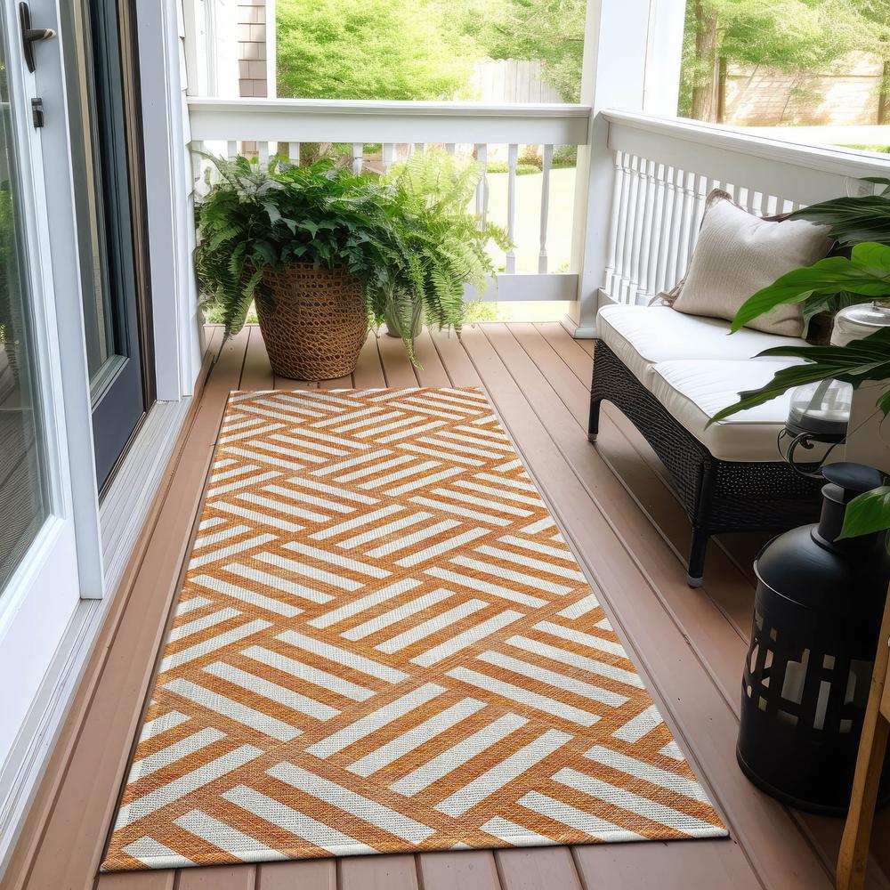 Chantille ACN620 Orange 2'3" x 7'6" Rug. Picture 8