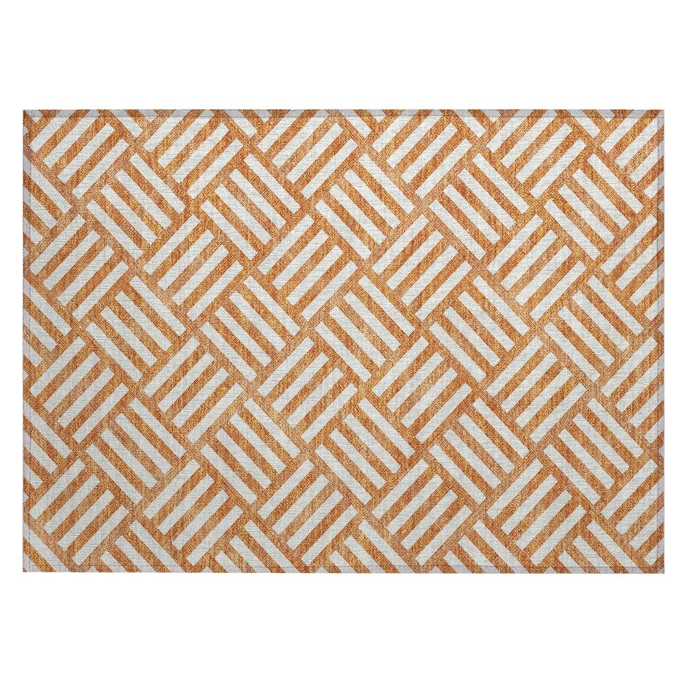 Chantille ACN620 Orange 1'8" x 2'6" Rug. Picture 1