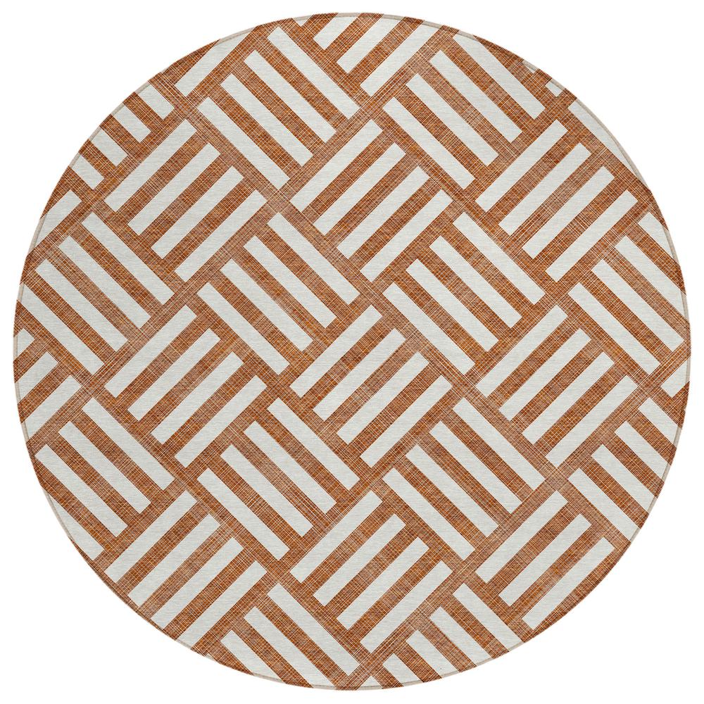 Chantille ACN620 Orange 8' x 8' Rug. Picture 1