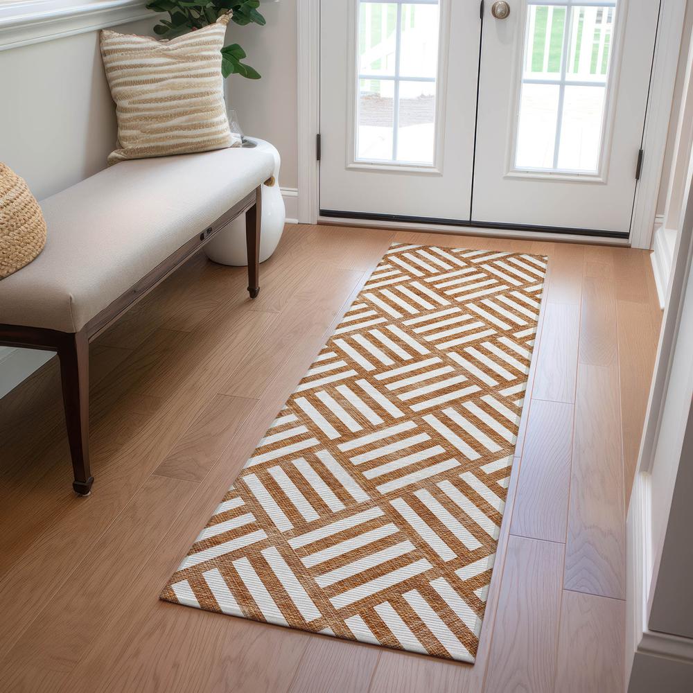 Chantille ACN620 Orange 2'3" x 7'6" Rug. Picture 6