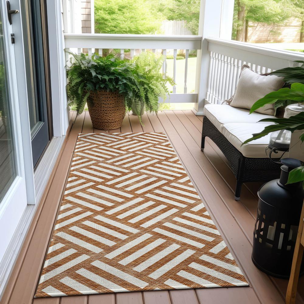 Chantille ACN620 Orange 2'3" x 7'6" Rug. Picture 7