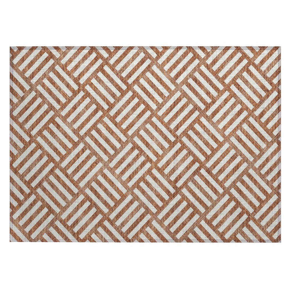Chantille ACN620 Orange 1'8" x 2'6" Rug. Picture 1