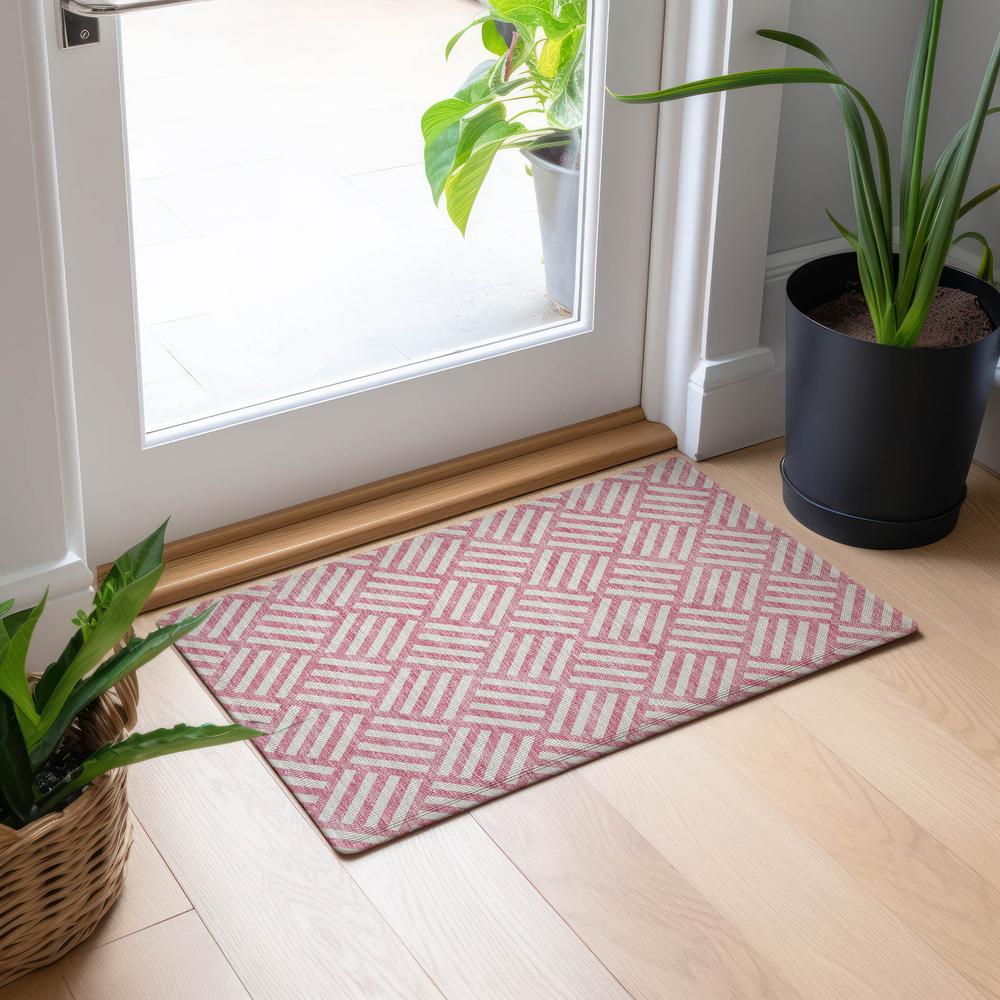 Chantille ACN620 Pink 1'8" x 2'6" Rug. Picture 6