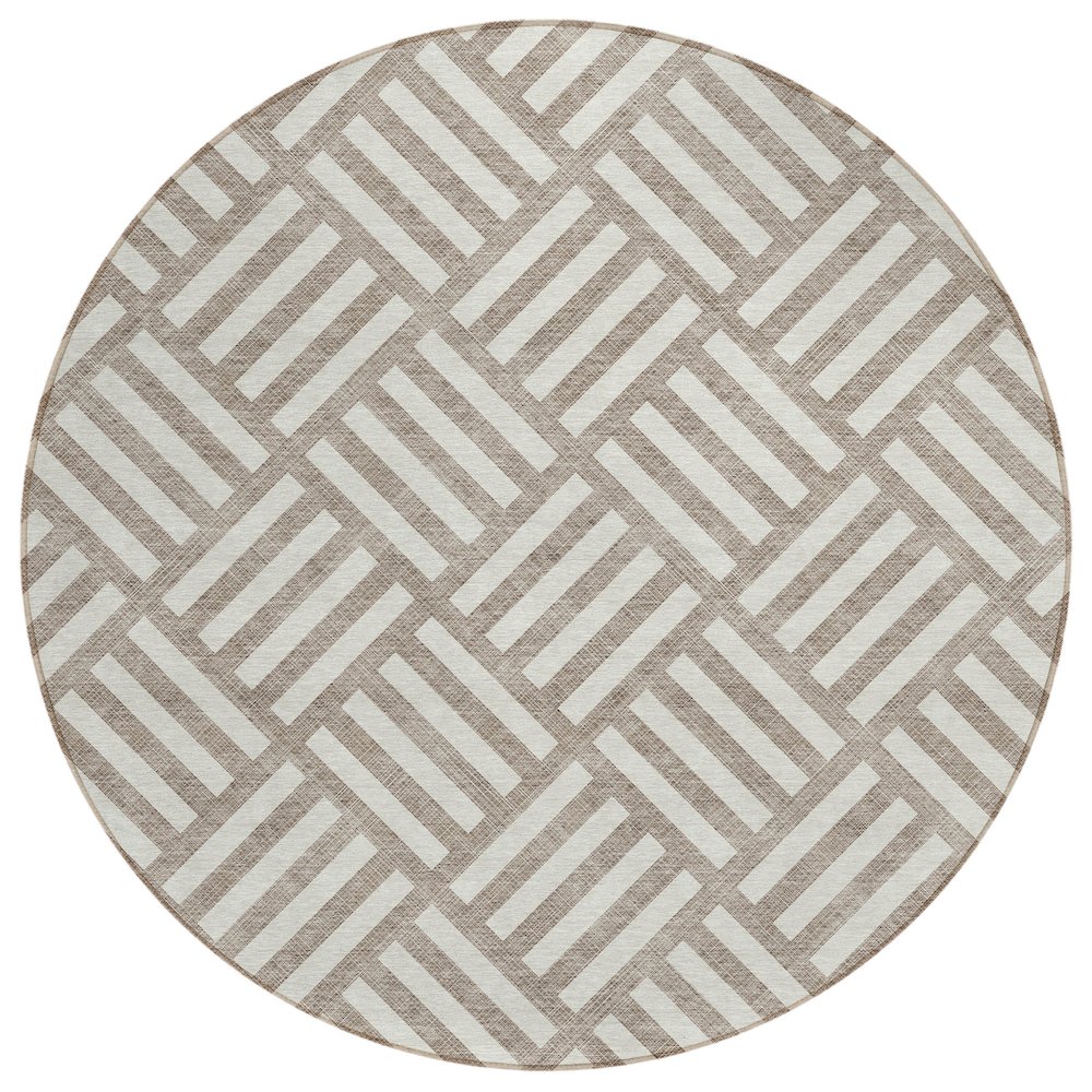Chantille ACN620 Brown 8' x 8' Rug. Picture 1