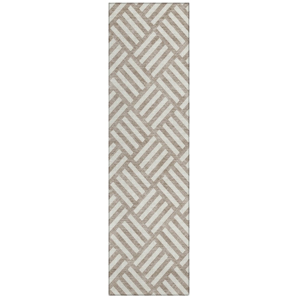 Chantille ACN620 Brown 2'3" x 7'6" Rug. Picture 1