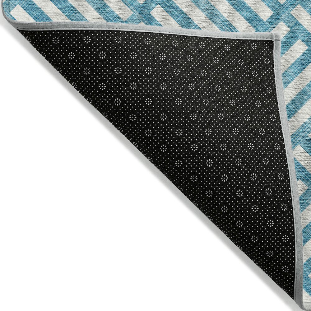 Chantille ACN620 Teal 1'8" x 2'6" Rug. Picture 2