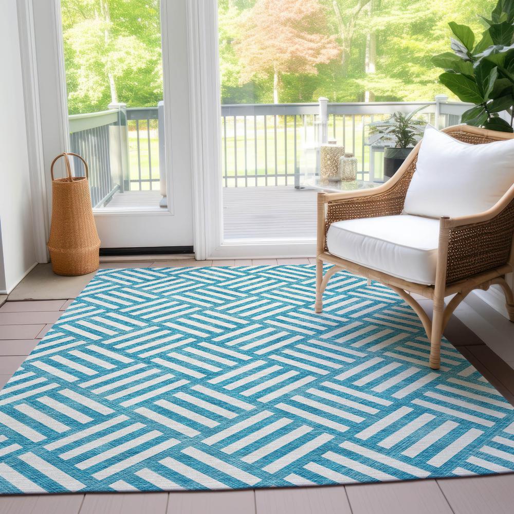 Chantille ACN620 Teal 2'6" x 3'10" Rug. Picture 7