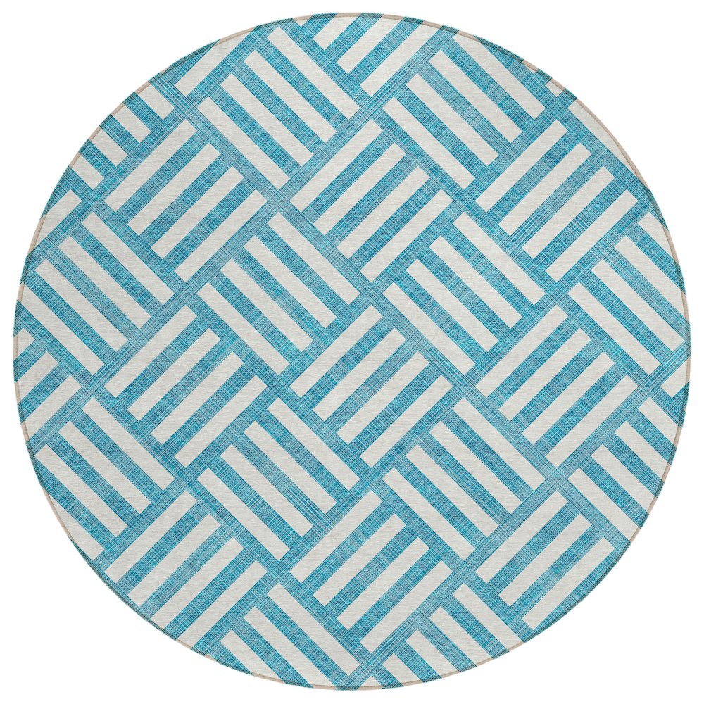 Chantille ACN620 Teal 8' x 8' Rug. Picture 1