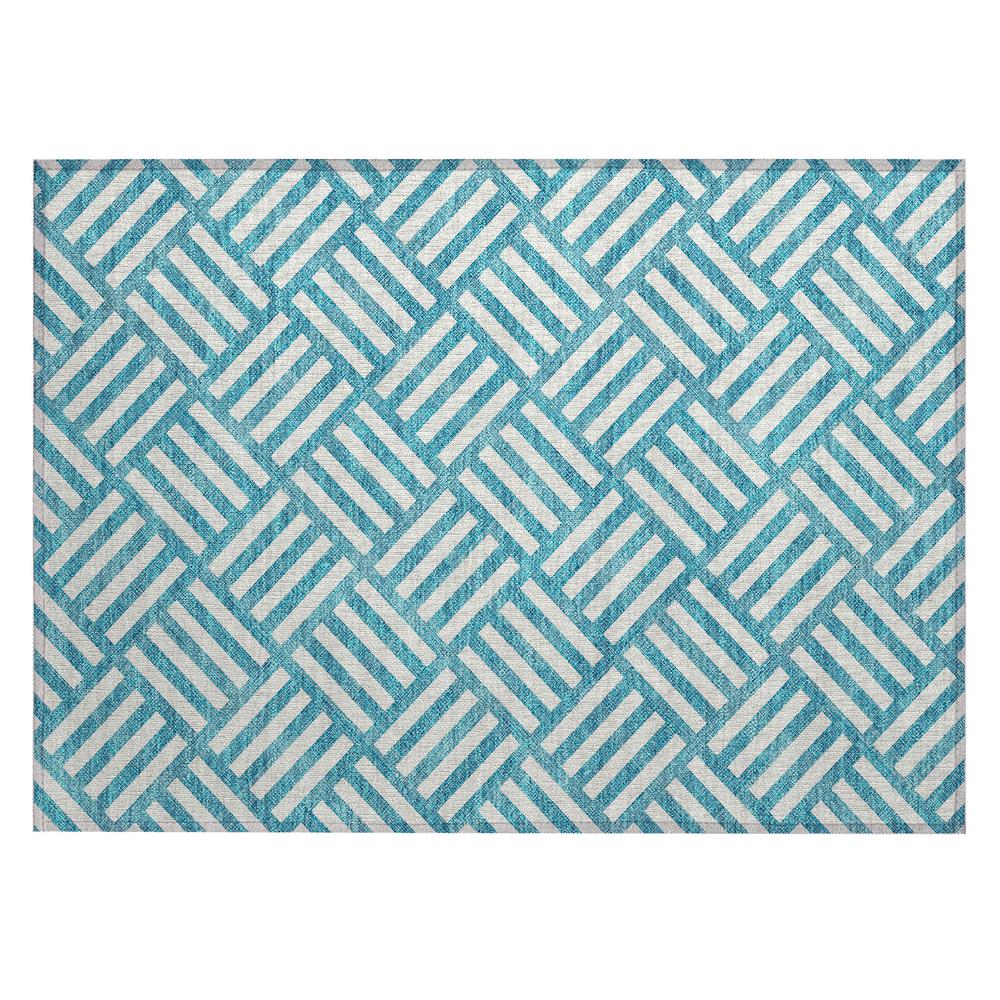 Chantille ACN620 Teal 1'8" x 2'6" Rug. Picture 1