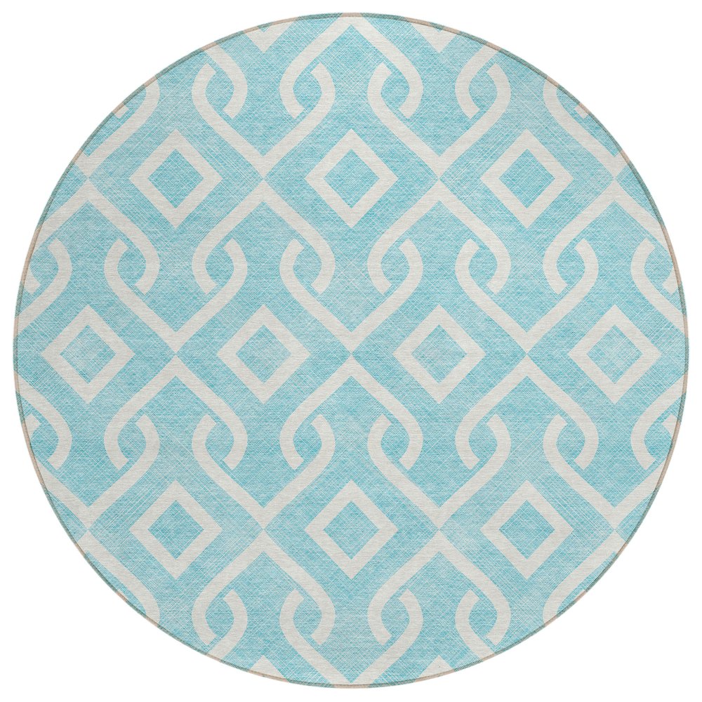 Chantille ACN621 Teal 8' x 8' Rug. Picture 1