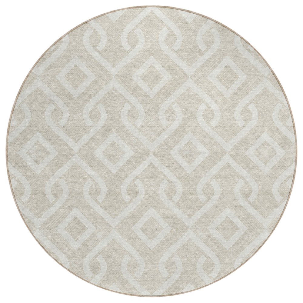 Chantille ACN621 Brown 8' x 8' Rug. Picture 1
