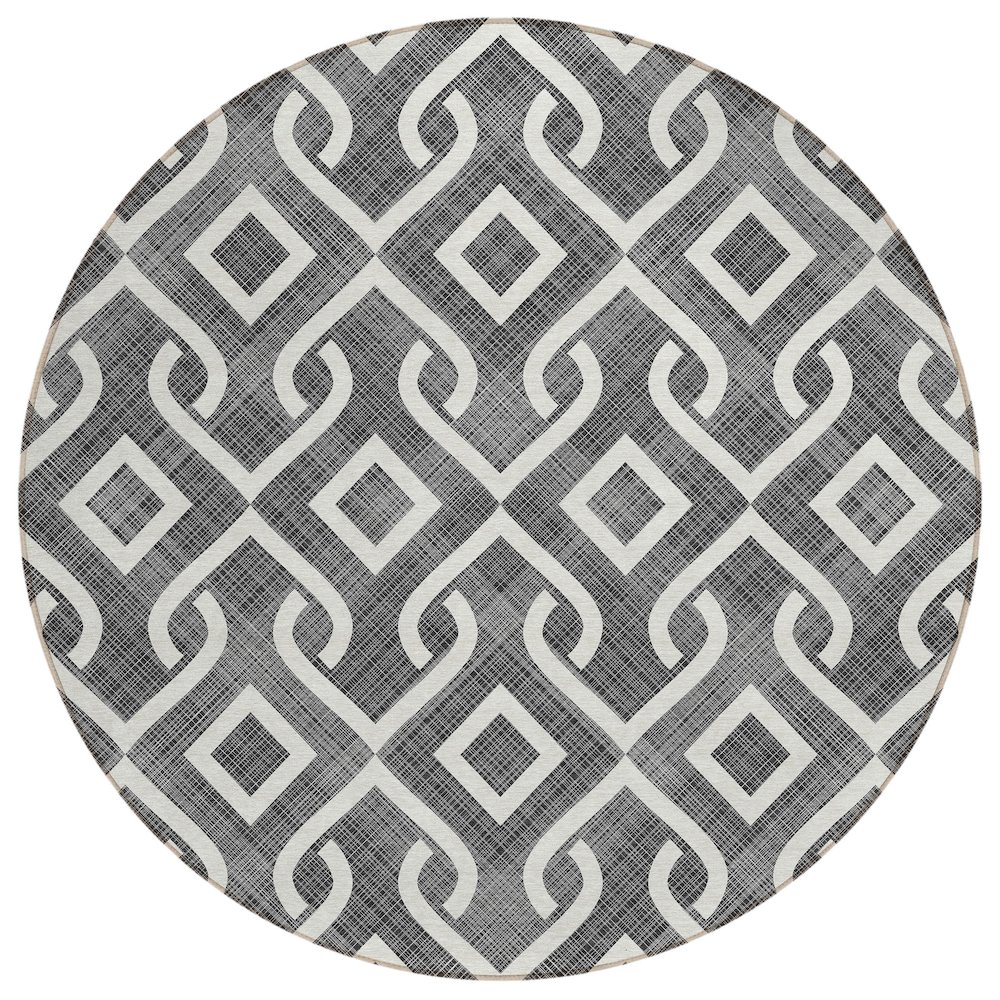 Chantille ACN621 Black 8' x 8' Rug. Picture 1