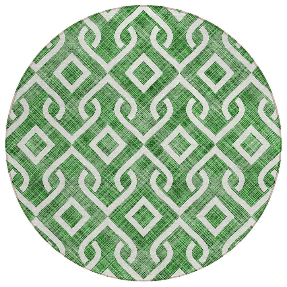 Chantille ACN621 Green 8' x 8' Rug. Picture 1