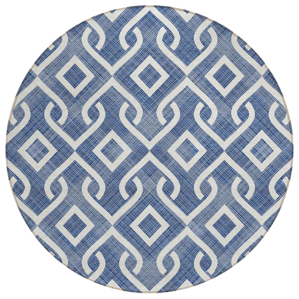 Chantille ACN621 Blue 8' x 8' Rug. Picture 1