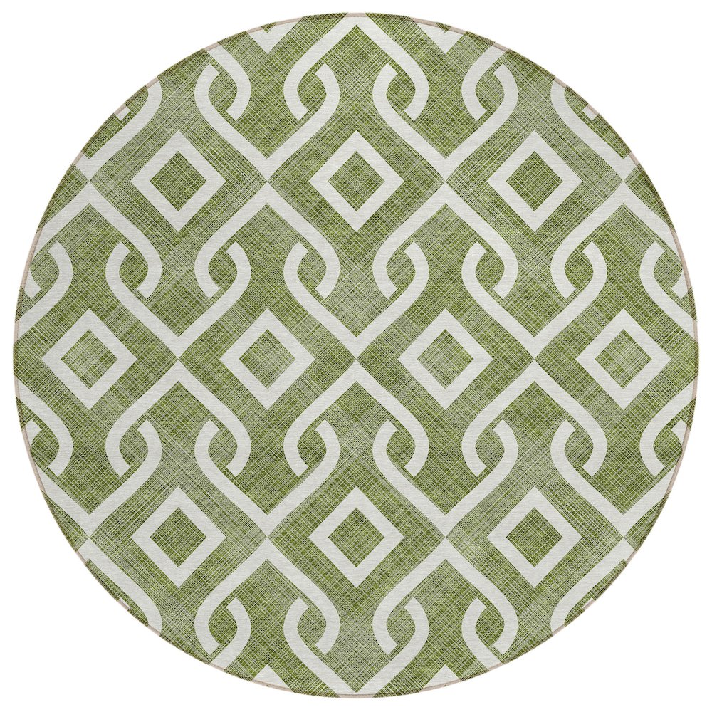 Chantille ACN621 Green 8' x 8' Rug. Picture 1