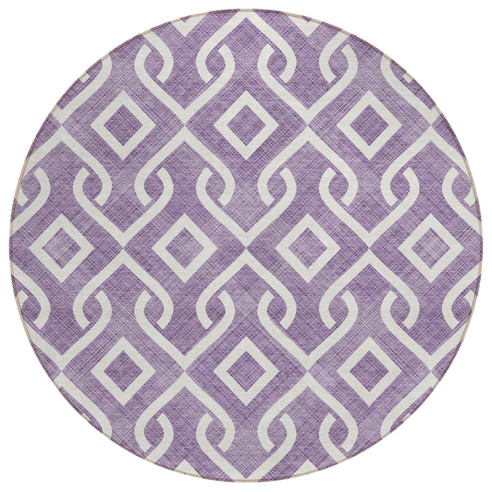 Chantille ACN621 Purple 8' x 8' Rug. Picture 1