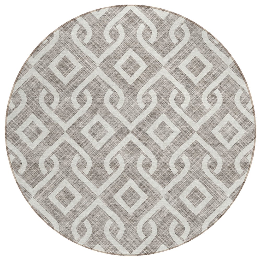 Chantille ACN621 Brown 8' x 8' Rug. Picture 1