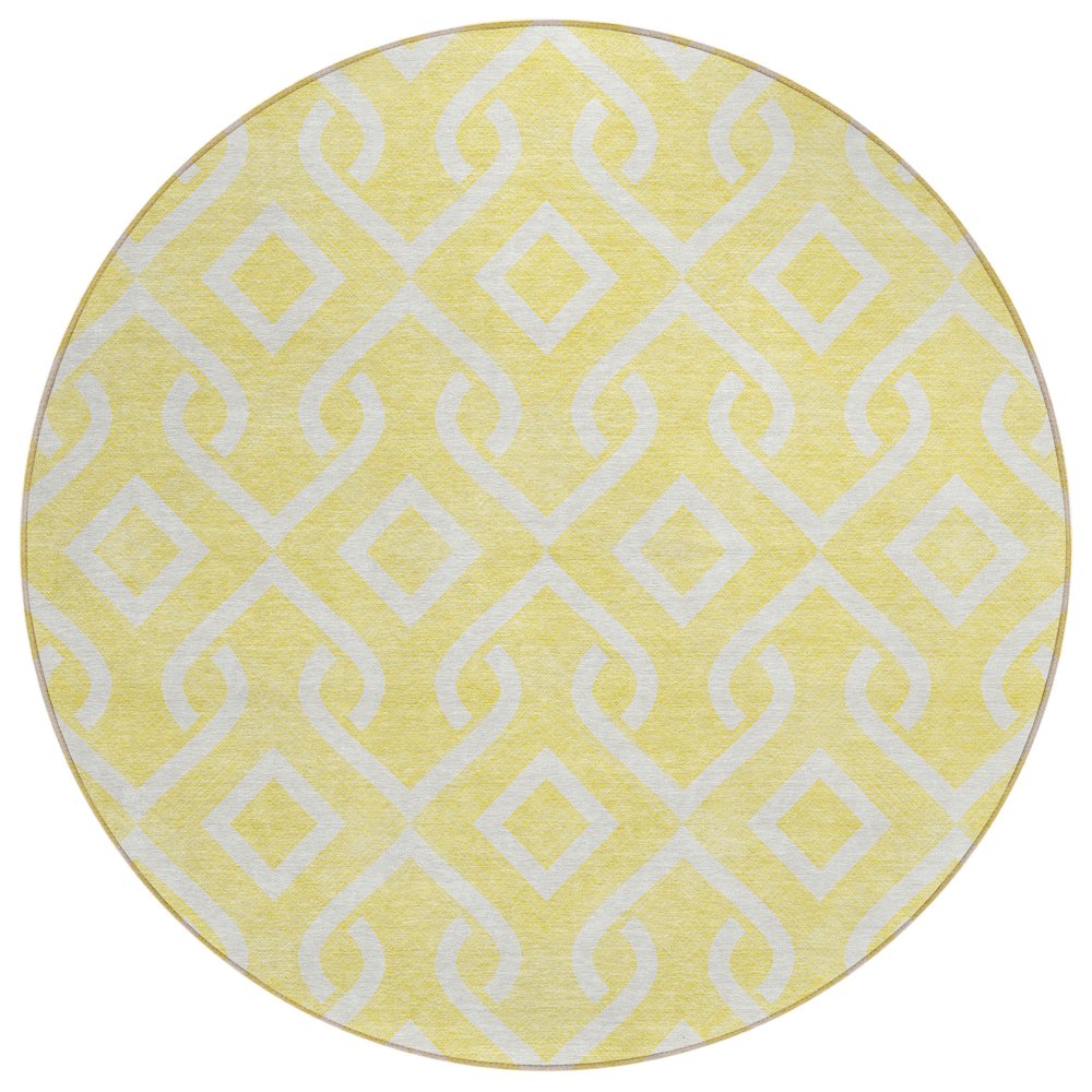 Chantille ACN621 Gold 8' x 8' Rug. Picture 1