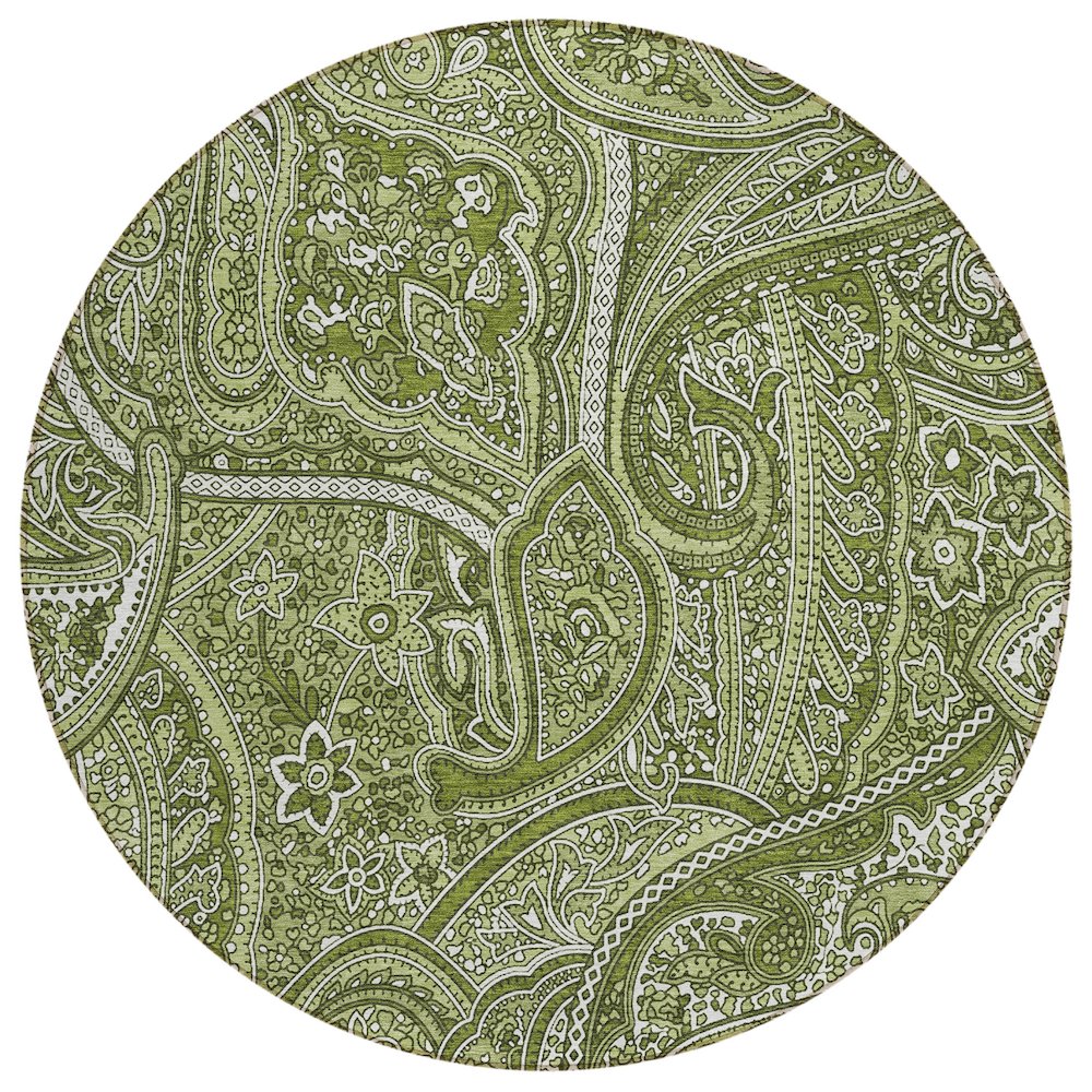 Chantille ACN623 Green 8' x 8' Rug. Picture 1