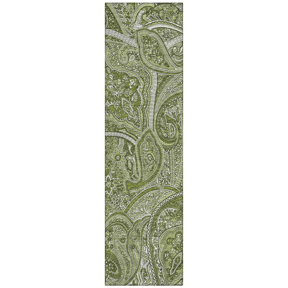 Chantille ACN623 Green 2'3" x 7'6" Rug. Picture 1