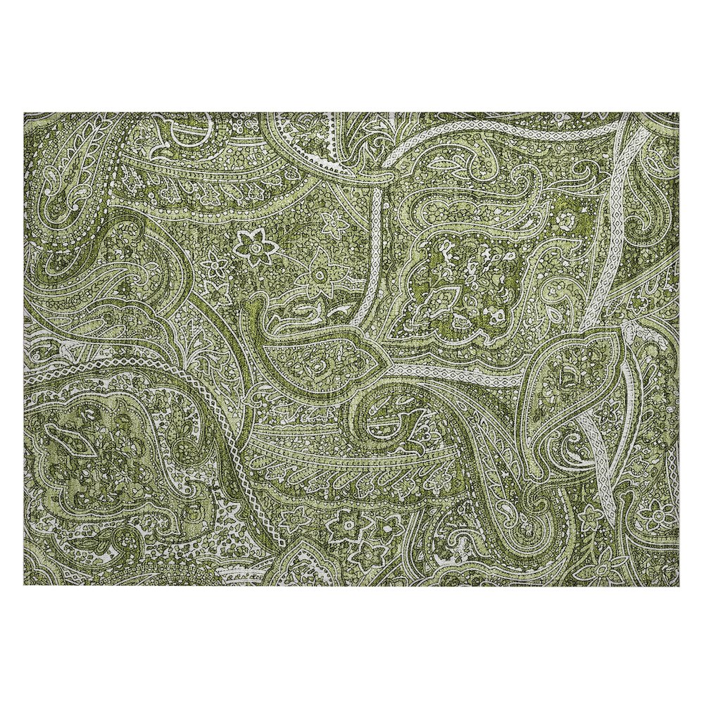 Chantille ACN623 Green 1'8" x 2'6" Rug. Picture 1