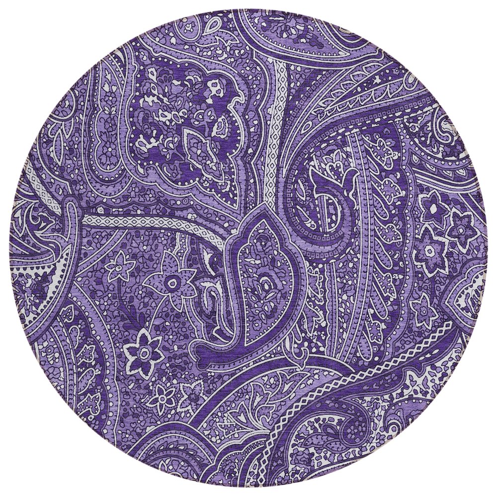 Chantille ACN623 Purple 8' x 8' Rug. Picture 1