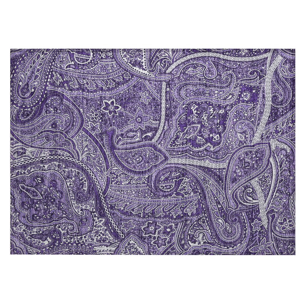 Chantille ACN623 Purple 1'8" x 2'6" Rug. Picture 1