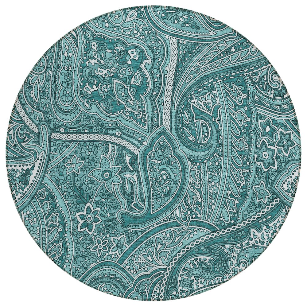 Chantille ACN623 Teal 8' x 8' Rug. Picture 1