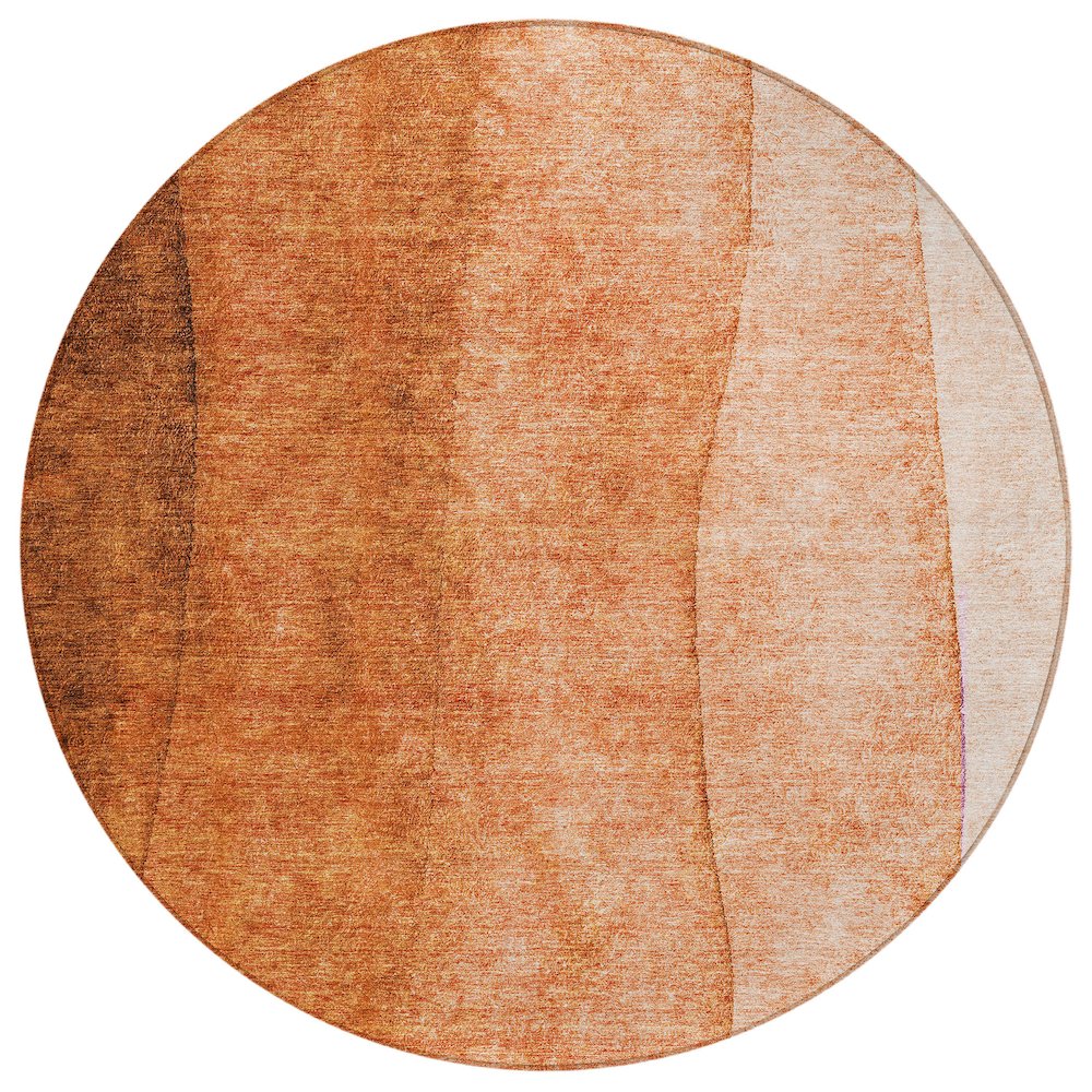 Chantille ACN625 Orange 8' x 8' Rug. Picture 1