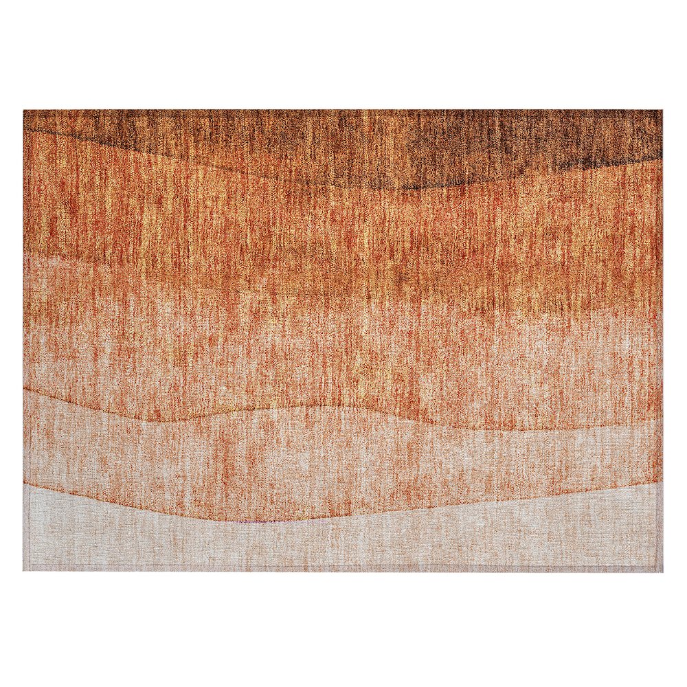 Chantille ACN625 Orange 1'8" x 2'6" Rug. Picture 1