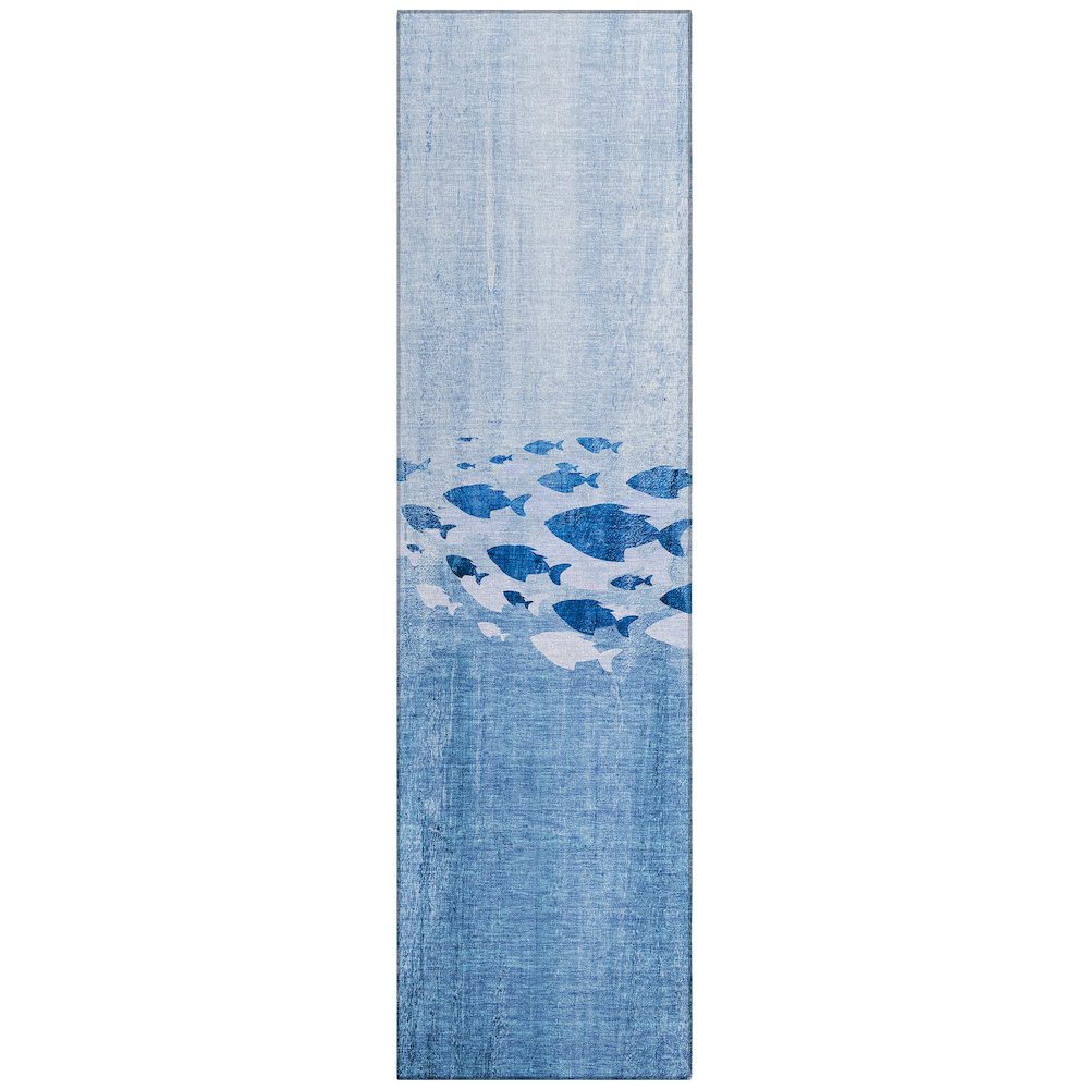 Chantille ACN627 Blue 2'3" x 7'6" Rug. Picture 1