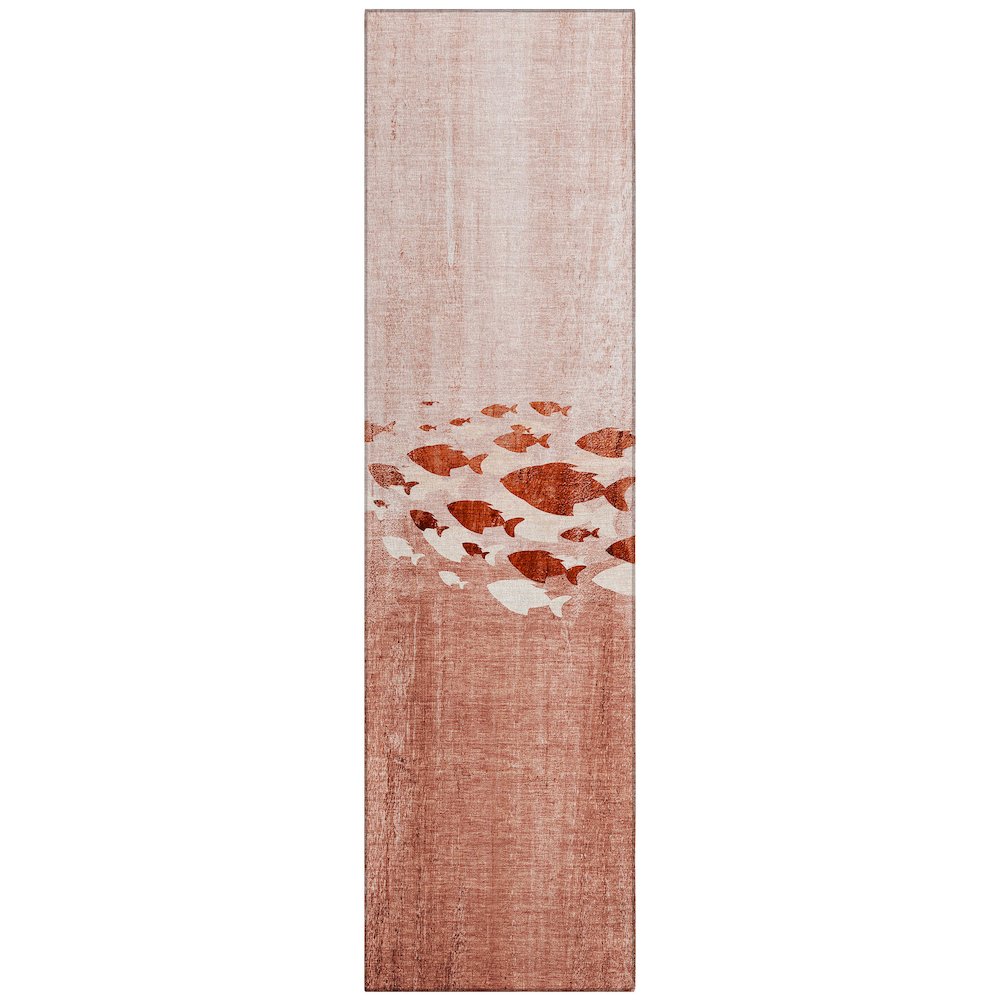 Chantille ACN627 Orange 2'3" x 7'6" Rug. Picture 1