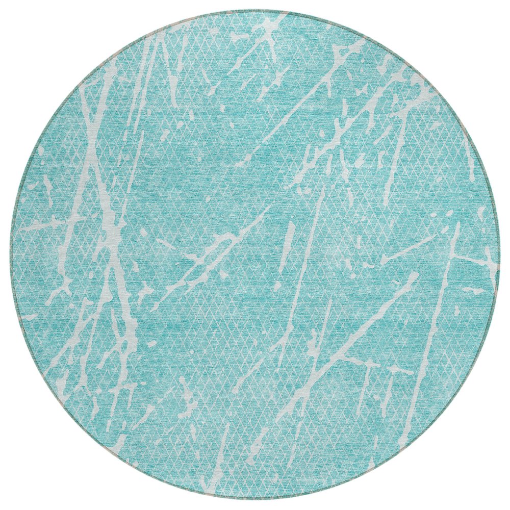 Chantille ACN628 Teal 8' x 8' Rug. Picture 1