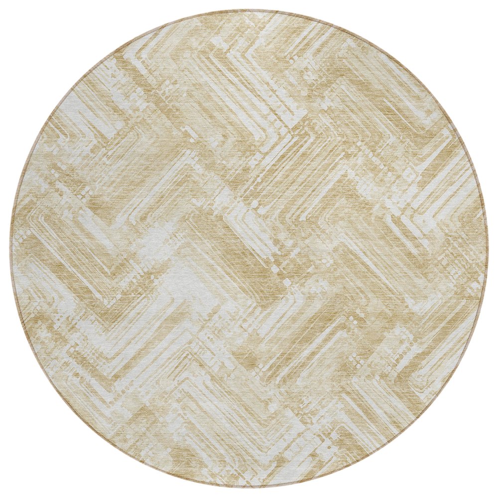 Chantille ACN630 Brown 8' x 8' Rug. Picture 1