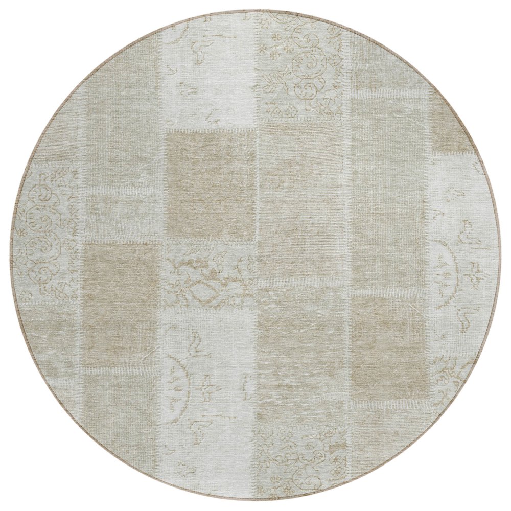 Chantille ACN631 Brown 8' x 8' Rug. Picture 1
