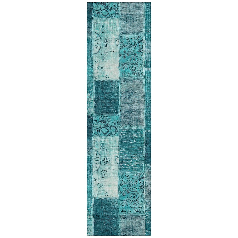Chantille ACN631 Teal 2'3" x 7'6" Rug. Picture 1
