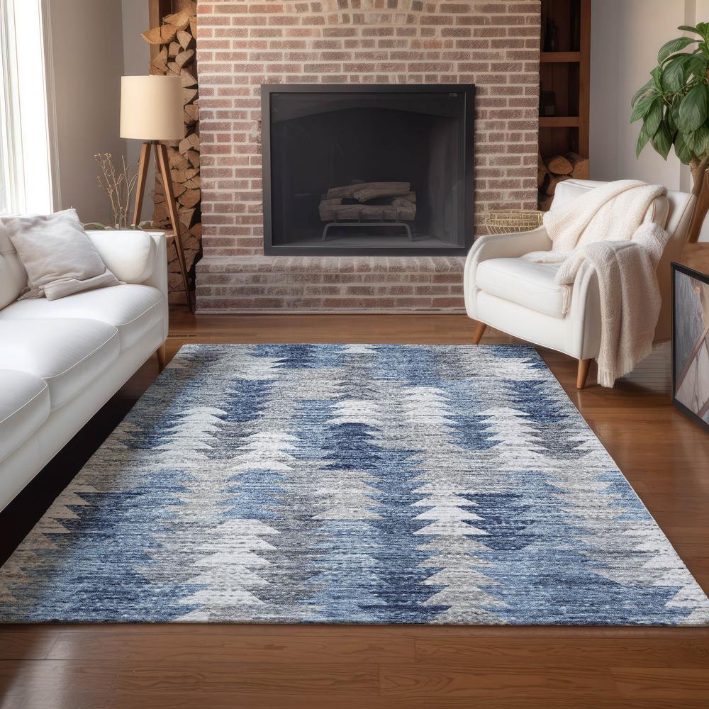 Chantille ACN632 Blue 2'6" x 3'10" Rug. Picture 7