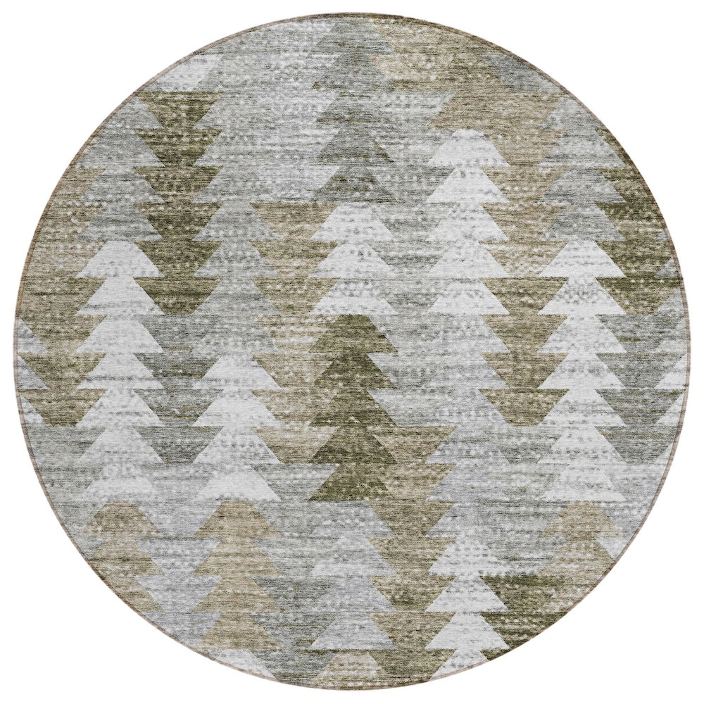 Chantille ACN632 Brown 8' x 8' Rug. Picture 1