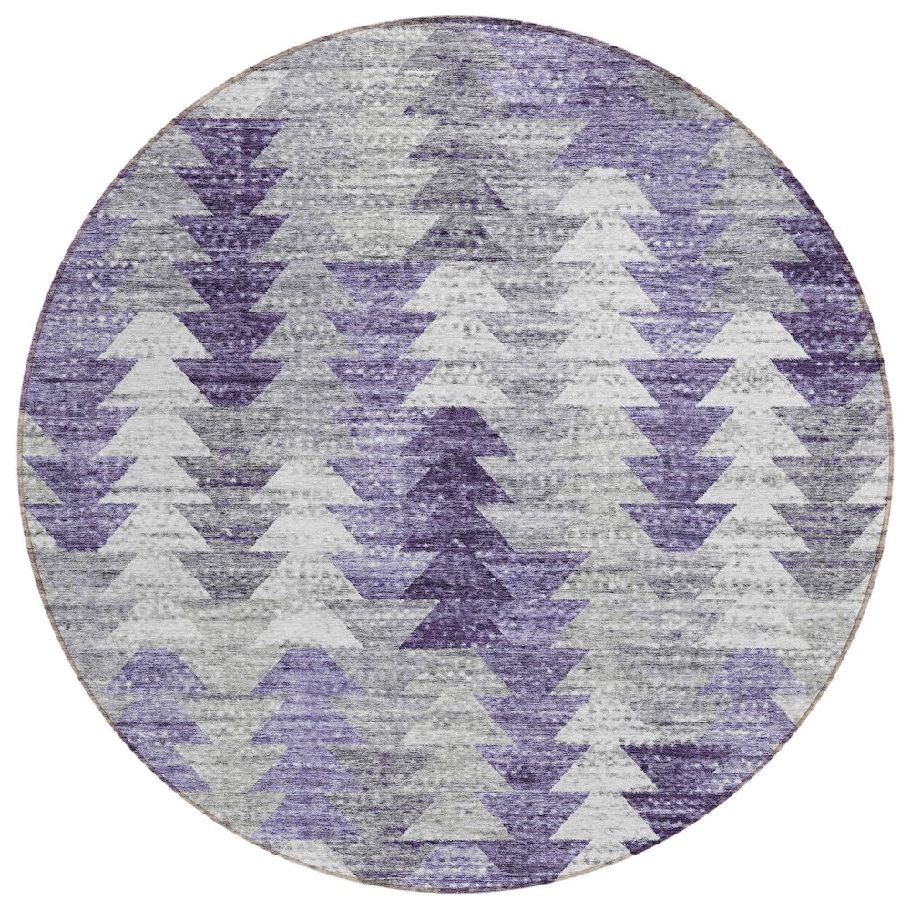 Chantille ACN632 Purple 8' x 8' Rug. Picture 1