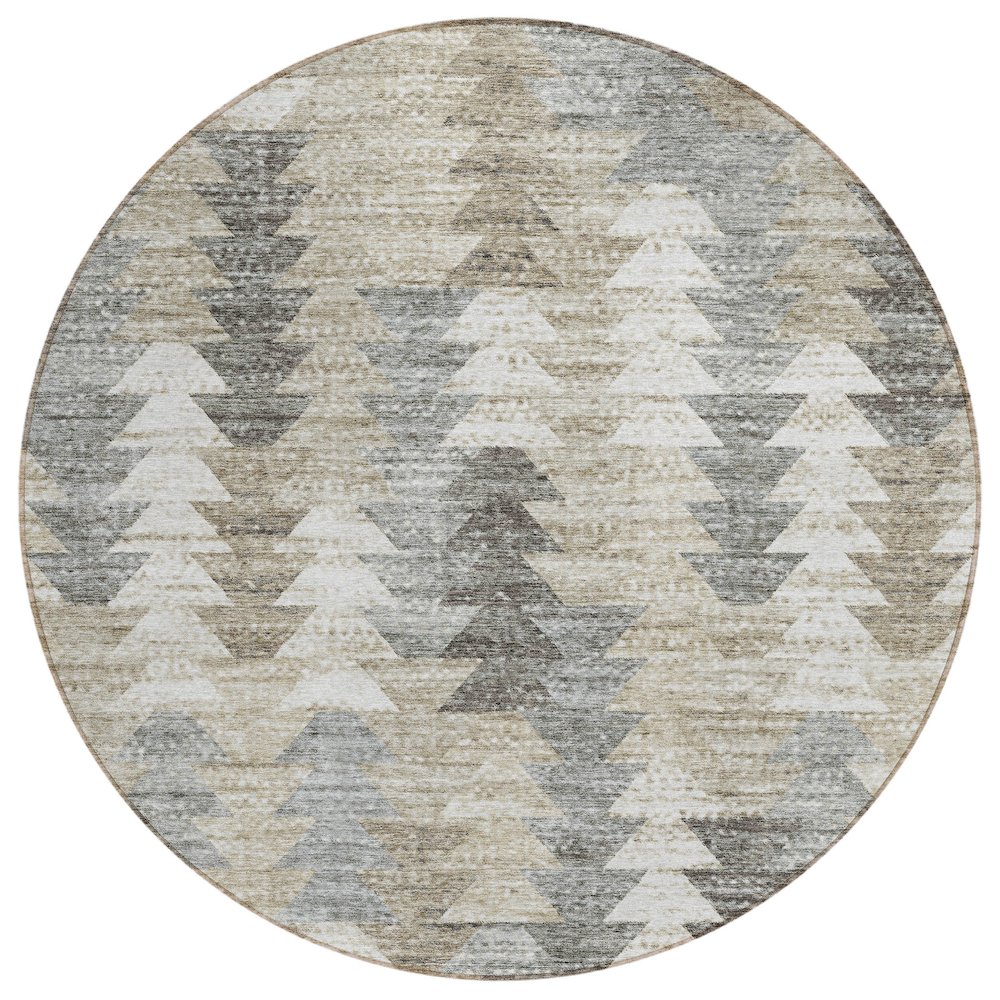 Chantille ACN632 Brown 8' x 8' Rug. Picture 1